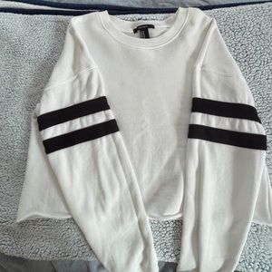 Forever 21 crop crewneck sweatshirt